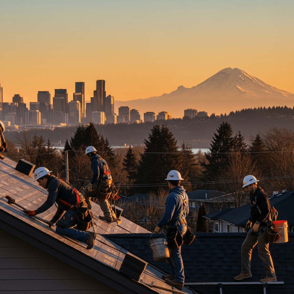 bellevue roof replacement in downtown